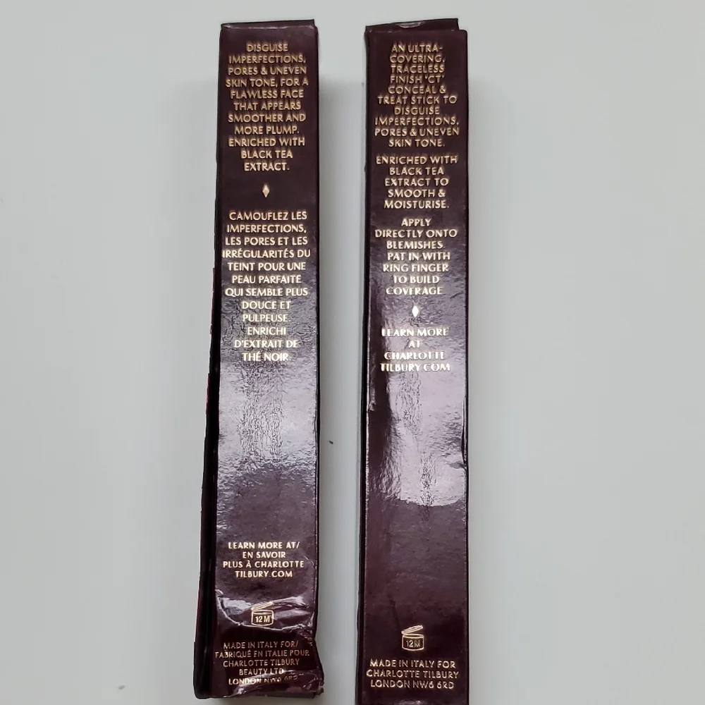 New Authentic Charlotte Tilbury The Retoucher Conceale& Treat Stick In 2 Shades